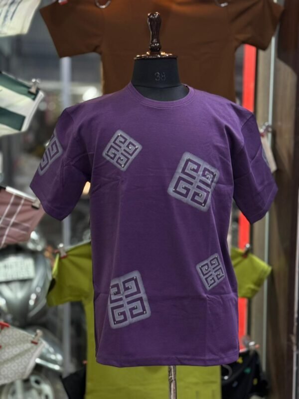 Men’s Off-Shoulder Printed T-Shirt