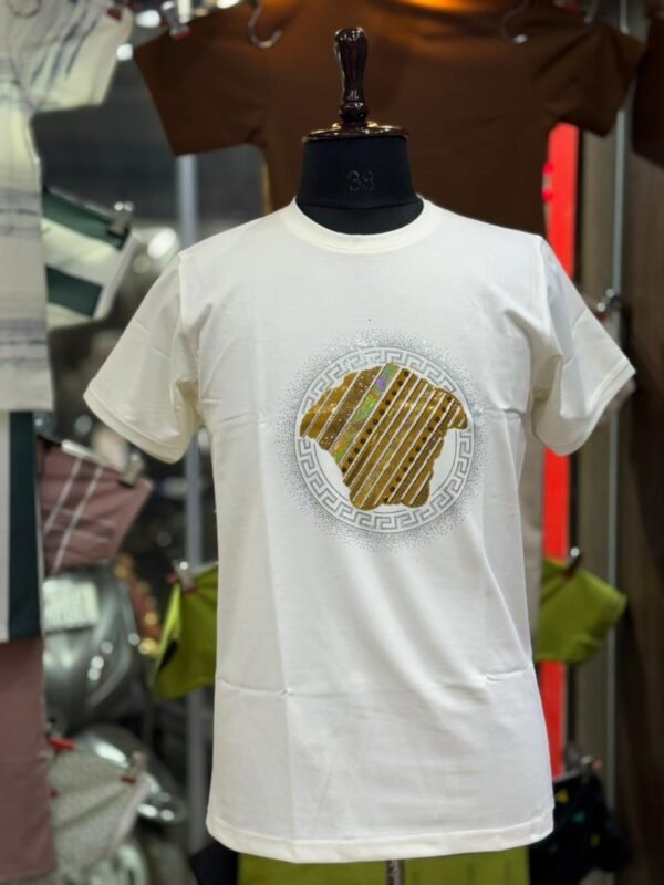 Men’s Off-Shoulder Printed T-Shirt