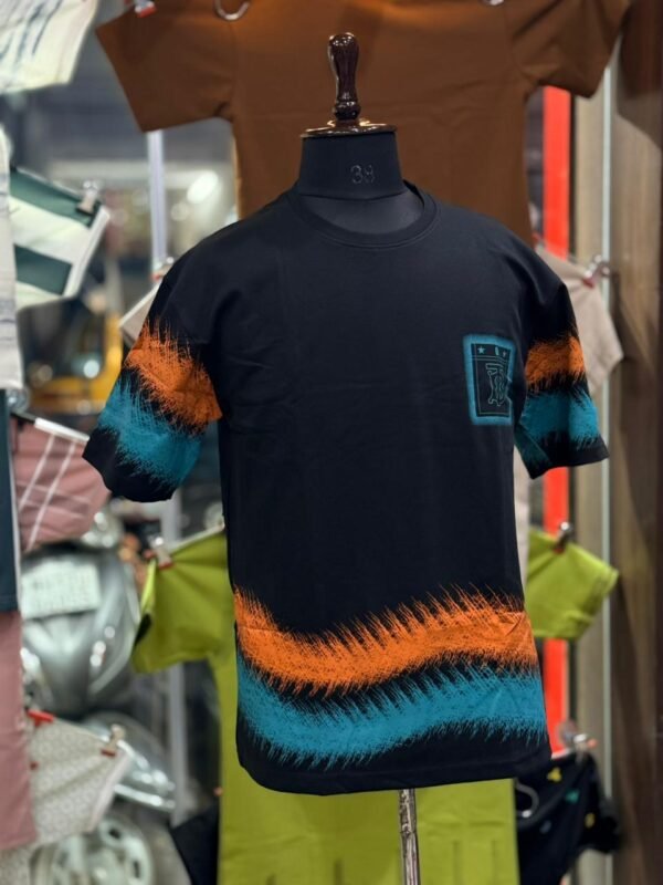 Men’s Off-Shoulder Printed T-Shirt