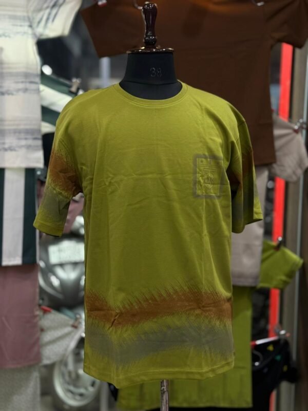 Men’s Off-Shoulder Printed T-Shirt